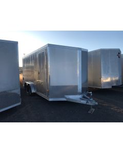Alcom Stealth 7.5'x16' Cargo, 7' Tall, Ramp, All Aluminum