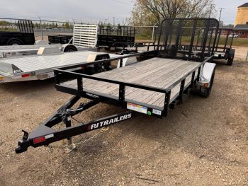 PJ Trailers 2025 U2 6'x12' Utility Trailer | Single Axle, Rampgate
