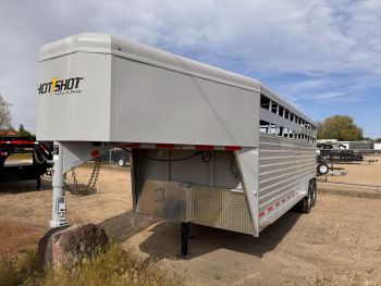 Trails West 2026 Hotshot 7.6'x20' Stock Trailer | Tandem Axle 14K, Gooseneck