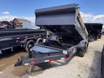 Iron Bull 2026 DCB Sicissor Dump Trailer | Tandem Axle 10K, Slide In Ramps, Trap Kit