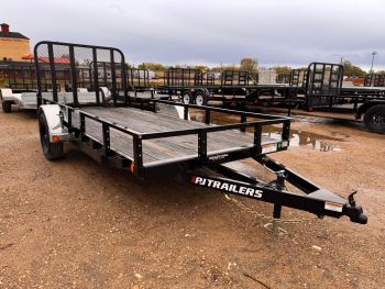 PJ Trailers 2025 U2 6'x14' Utility Trailer | Single Axle, Rampgate