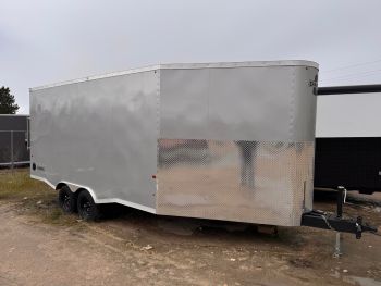 Charmac 2026 22' Snow Sport Powersport Trailer | Tandem Axle 7K, White Wall Panels, Rubber Floor