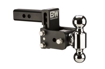 Tow and Stow Adjustable Drop Hitch | Dual Ball, 2IN Shank, 3IN Drop